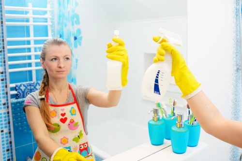 Professional cleaners in Holland Park maintaining a refined home interior
