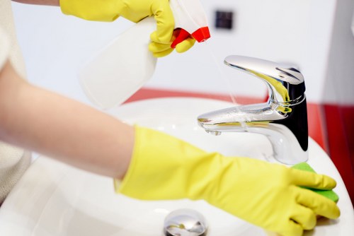 Staff training for safe cleaning practices