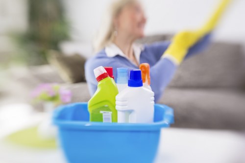 Dust removal and detailed cleaning after renovation in a Holland Park home