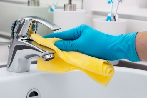Detailed kitchen and bathroom turnover cleaning for a short-let property