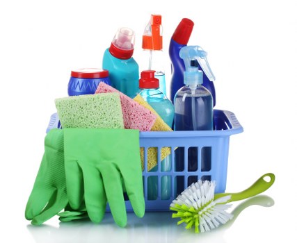 Reliable cleaner preparing a well-kept Holland Park property